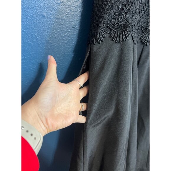 White House Black Market Little Black Dress Size 10 with Pockets - Picture 4 of 11